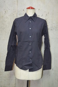 ポールハーデン シューメーカーズ　Paul Harnden　Shoemakers　ウォッシュ　長袖　シャツ　M　womens　shirt E0305