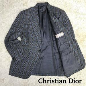 ChristianDior クリスチャンディオール　テーラードジャケット　千鳥　ハウンドトゥース　ウィンドーペン