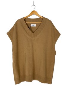 no.◆22SS/V NECK KNIT VEST/ニットベスト(厚手)/アクリル/ベージュ/22-SS-KN-03