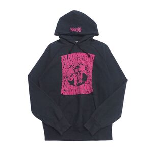 TI5062□ヒステリックグラマー/HYSTERIC GLAMOUR*メンズF*2CF-6650*スウェットパーカー/プルオーバー*フロントプリント*ブラック×ピンク系