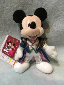 東京ディズニーシー　バレンタイン・ナイト2016　ミッキーマウス　ぬいぐるみバッジ　新品