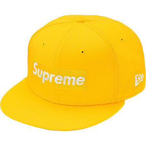 7 3/4 supreme 20ss $1M Metallic Box Logo New Era yellow