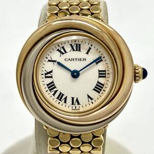 Cartier カルティエ トリニティ 2357 クォーツ レディース 腕時計 18K K18 750 金 ゴールド 金無垢 総重量 約74.9g 2024年4月 電池交換 済