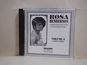 [CD] ROSA HENDERSON / VOL.3