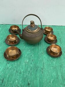 銅製 煎茶道具 茶托