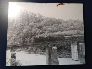 昭和鉄道写真　橋梁を走るSL