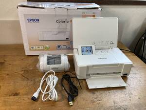 EPSON エプソン Colorio カラリオ PF-71 42408ym コンパクト プリンター 年賀状 ハガキ フォト 写真 純正インク付