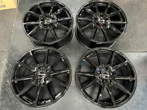 BMW MINI ゴルフ アウディA3などEurodesign Swindon18インチ４本中古です。18 x7.5J ET+45 PCD112x5H ハブ径66.6mm