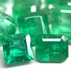 (天然エメラルドおまとめ25.5ct)s ルース 裸石 宝石 ジュエリー jewelry emerald beryl ベリル 緑玉 i