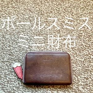 【送料無料】Paul Smith ポールスミス ミニ財布 本革 レザー ウォレット u