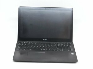 中古ノートパソコン　SONY　SVF15A18CJB　15.6型　CORE　3世代i7 　通電します　起動しません　　詳細不明　ジャンク品