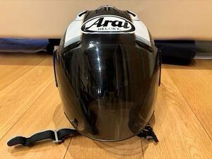 SZ-RAM3 SZ-ラム3 CRANK クランク YAMAHA ヤマハ ARAI アライ ブラック ジェットヘルメット ヘルメット　59-60cm Lサイズ