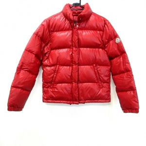 モンクレール MONCLER ダウンジャケット サイズ0 XS - レッド レディース 長袖/秋/冬 ジャケット