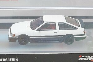 INNO イノモデル 1/64 TOYOTA トヨタ Corolla カローラ レビン AE86 ホワイト/ブラック IN64-AE86-WH