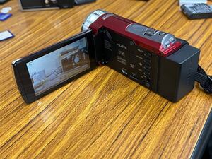 JVC Full HD GZ-HM177-R デジタルビデオカメラ 美品　バッテリー付き　動作品