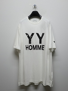 SALE30%OFF/Yohji Yamamoto・ヨウジヤマモト/30/-COMBED SINGLE J YYH PT SHORT SLEEVE T/OFFWHT・3