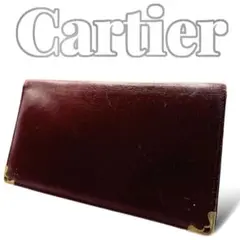 Cartier ボルドー 長財布 レディース 6093