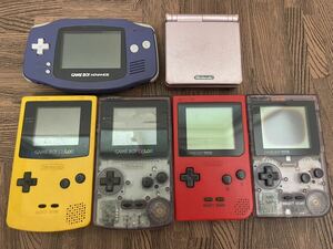 【ジャンク】ゲームボーイ6点セット アドバンス アドバンスSP カラー ポケット GAME BOY 任天堂 レトロゲーム