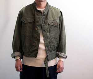 【デッドストック】イギリス軍　グリーンデニム　ジャケット　ジージャン　Gジャン　50’s British ARMY Green Denim jacket [ DeadStock ]