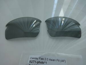 処分価格！！★フラック2.0アジアンフィット用 カスタム偏光・調光レンズ Grey Photochromic Polarized 新品 OAKLEY FLAK 2.0 asian fit