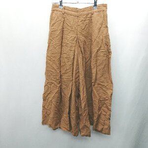 ◇ green label relaxing グリーンレーベル UNITED ARROWS ガウチョパンツ サイズ38 ブラウン系 レディース E