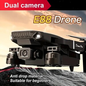 [送料込み] E88 Pro ドローン 4Kカメラ付 4K WIFI FPV 2.4G 6 軸 RC Quadcopter FOLD ホールド トイドローン