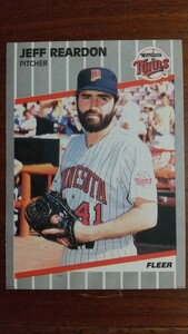 FLEER 1989年 125 JEFF REARDON ミネソタ・ツインズ