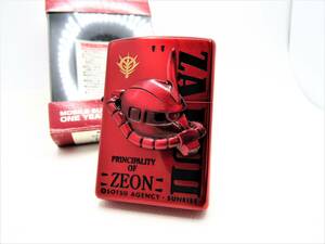 ガンダム ザク シャア専用 トリック zippo ジッポ 未使用