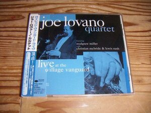 CD：JOE LOVANO QUARTET：BLUE NOTE ジョー・ロバーノ ヴィレッジ・ヴァンガード・ライヴ：帯付
