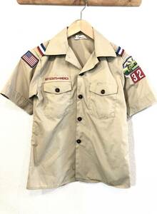 BOYSCOUTS OF AMERICA◯ボーイスカウトシャツ◯星条旗◯USA製◯ビンテージ