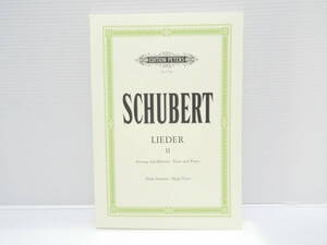 【送料無料】★楽譜★シューベルト　　SCHUBERT★歌曲集 高声用Ⅱ　　LIEDER Ⅱ★【匿名配送】★