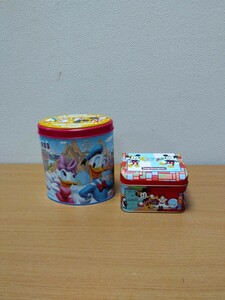 § Disney お菓子缶 空き缶 ミッキー ミニー 2個セット ヤフオクのみ出品商品説明必読