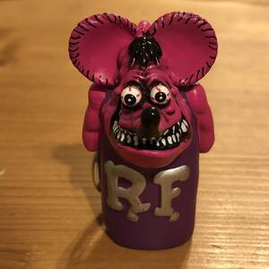 Rat Fink 180円発送可 ライターキャップ 蛍光ピンク キーホルダーとして ラットフィンク mooneyes ムーンアイズ　moon eyes フィギュア