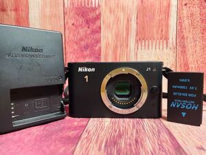 チャージャー付き Nikon 1 J1 ニコン ミラーレス ボディ　ブラック