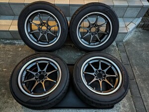 RAYS CE28 CLUB RACER 15インチ 7J+13 ADVAN NEOVA AD09 195/55r15 中古