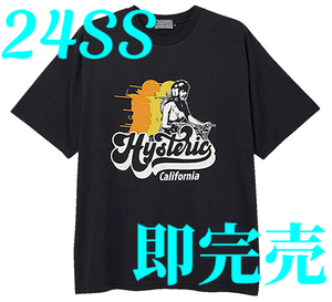 即決 完売品 未使用 24SS 最新作 ヒステリックグラマー バイクガール CALIFORNIA 70 半袖 Tシャツ