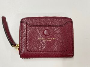 MARC JACOBS マークジェイコブス コインケース エンパイアシティ 小銭入れ ミニ財布 レディース レザー 無地 ワインレッド