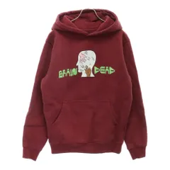 BRAIN-DEAD (ブレインデッド) 22SS HANDHELD HOODIE プリント プルオーバー スウェット パーカー バーガンディ