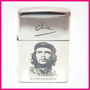 ★1円 未使用 Zippo/ジッポー チェ・ゲバラ オイルライター/シルバー色/エルネスト・ゲバラ/1998年/ヴィンテージ&1980000019