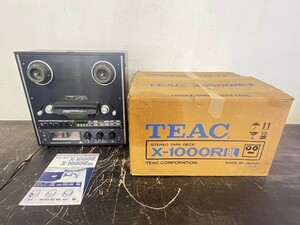 奇跡の一品 極美品 TEAC オープンリールデッキ X-1000RBL ティアック 説明書 元箱付 1981年発売 