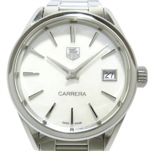 TAG Heuer(タグホイヤー) 腕時計■美品 カレラ WAR1311-0/WAR1311.BA0778 ボーイズ SS/シェル文字盤 ホワイトシェル