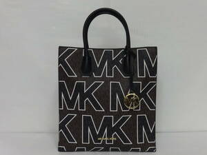 ★JAOT03 中古 マイケルコース MICHAEL KORS ショッパートートバッグ MKシグネチャー ショルダーなし