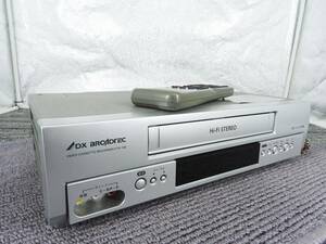 【美品】DXアンテナ★VHS ビデオカセットレコーダー VTR-100 リモコン付き 動作良好・状態良好 2006年製★動作品「管理№NR1698」