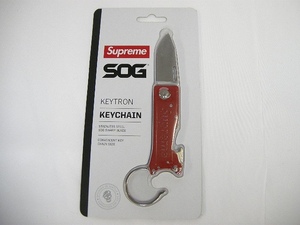 2018AW■Supremeシュプリーム■SOG KeyTron Folding Knifeキーホルダー/KEYCHAIN/キーチェーン■レッド■18AW/18FW/FW18/2018FW