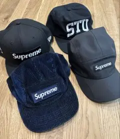 Supreme3点 stussy1点 キャップセット