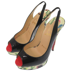 新品同様 クリスチャンルブタン レディ ピープ スリング モザイク パンプス LADY PEEP SLING 150 MOSAIQU 0780 Christian Louboutin