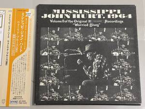 【美品紙ジャケットCD】Worried Blues/Mississippi John Hurt, 1964/ミシシッピ・ジョン・ハート/ウォーリド・ブルーズ【日本盤】