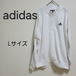 adidas アディダス ハーフジップ ジャージ スウェット ゴルフウェア L