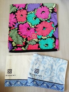 GIVENCHY ジバンシー フェイスタオル 1枚 ハンドタオル2枚 合計3枚セット☆新品未使用 長期自宅保管品