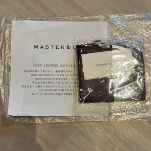 master&co. マスターアンドコー　ゴートレザー　コインケース　ユニセックス　BROWN